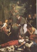 OOST, Jacob van, the Younger St Macaire of Ghent Tending the Plague-Stricken (mk05) Sweden oil painting artist